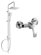 Mexen Tord set doccia esterno con soffione e miscelatore doccia Fabia, cromo - 746540200-00