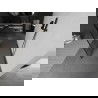 Mexen Kioto vrijstaande douchewand 130 x 200 cm, zwart patroon 8 mm, geborsteld gun gray - 800-130-002-66-78