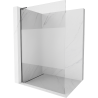 Mexen Kioto L Walk-in Shower Screen 100 x 200 cm, Transparent/Frosted, Brushed Gun Gray - 800-100-103-66-35
