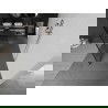 Mexen Kioto vrijstaande douchewand 140 x 200 cm, zwart patroon 8 mm, geborsteld nikkel - 800-140-002-97-78