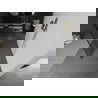 Mexen Kioto vrijstaande douchewand 100 x 200 cm, zwart patroon 8 mm, geborsteld goud - 800-100-002-55-78