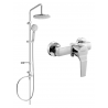 Mexen Caro Carl ensemble de douche extérieur avec pommeau de douche et robinet de douche, chromé - 746640240-00