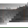 Mexen Kioto freistehende Duschwand 110 x 200 cm, weißes Muster 8 mm, gebürstetes Kupfer - 800-110-002-65-85