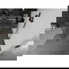Mexen Kioto vrijstaande douchewand 120 x 200 cm, wit patroon 8 mm, geborsteld geweergrijs - 800-120-002-66-85