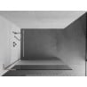Mexen Kioto L paroi de douche Walk-in 120 x 200 cm, transparent/givre, nickel brossé - 800-120-103-97-35