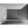 Mexen Kioto L ścianka prysznicowa Walk-in 120 x 200 cm, transparent/szron, nikiel szczotkowany - 800-120-103-97-35