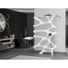 Mexen Kioto paroi de douche indépendante 120 x 200 cm, motif blanc 8 mm, gris canon brossé - 800-120-002-66-97