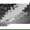 Mexen Kioto vrijstaande douchewand 140 x 200 cm, witte golf 8 mm, geborsteld gun gray - 800-140-002-66-97