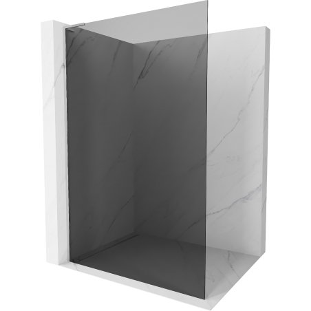 Mexen Kioto L Walk-in Shower Wall 120 x 200 cm, graphite, chrome - 800-120-103-01-40