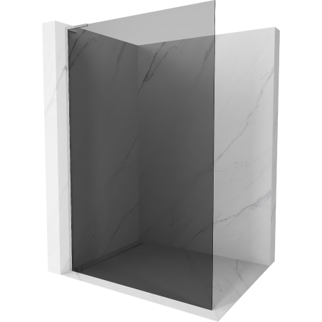 Mexen Kioto L Duschwand Walk-in 100 x 200 cm, grafit, chrom - 800-100-103-01-40