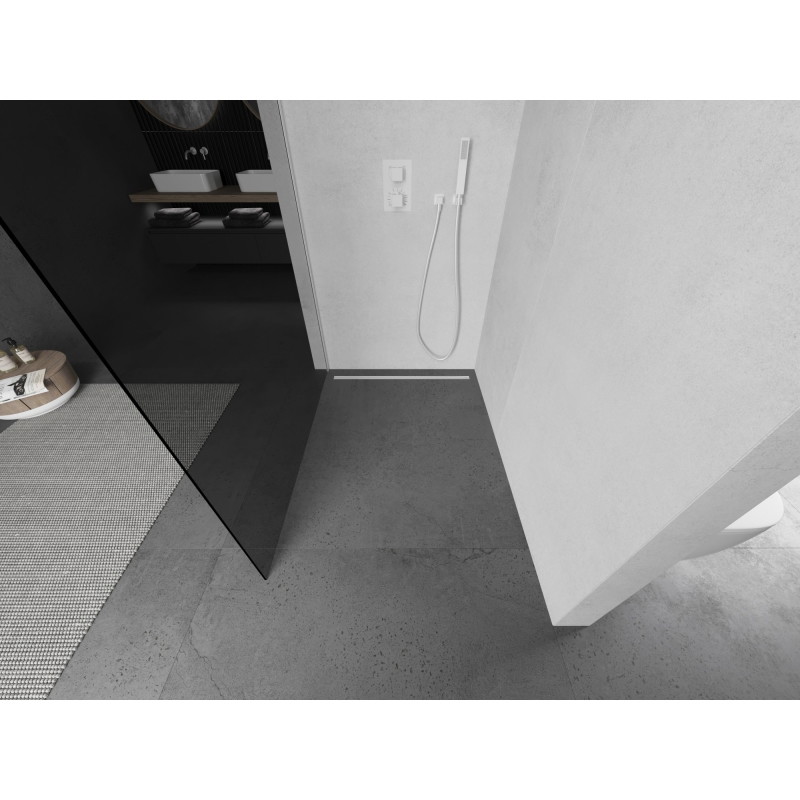 Mexen Kioto L dušisein Walk-in 80 x 200 cm, grafiit, valge - 800-080-103-20-40