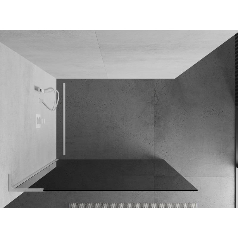 Mexen Kioto L dušisein Walk-in 80 x 200 cm, grafiit, valge - 800-080-103-20-40