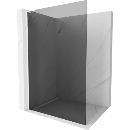 Mexen Kioto L Shower Screen Walk-in 80 x 200 cm, Graphite, White - 800-080-103-20-40