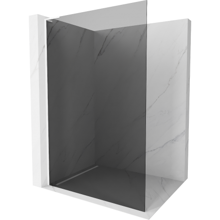 Mexen Kioto L Duschwand Walk-in 100 x 200 cm, graphit, weiß - 800-100-103-20-40