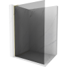 Mexen Kioto L Duschwand Walk-in 90 x 200 cm, Graphit, Gold - 800-090-103-50-40