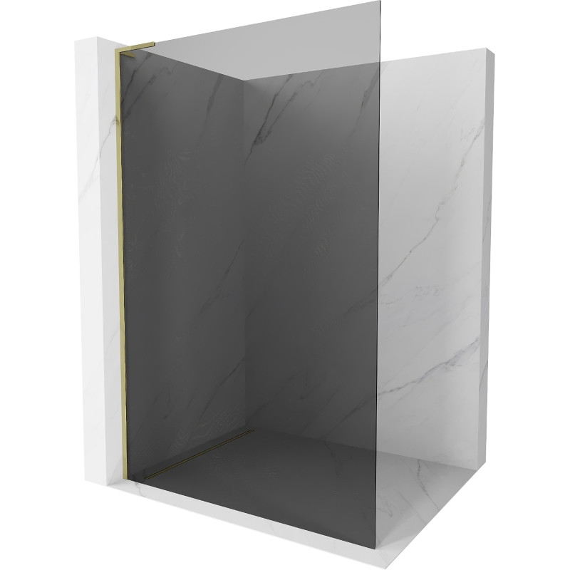 Mexen Kioto L dušisein Walk-in 110 x 200 cm, grafiit, kuldne - 800-110-103-50-40