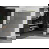Mexen Kioto L douchewand Walk-in 70 x 200 cm, grafiet, geborsteld goud - 800-070-103-55-40