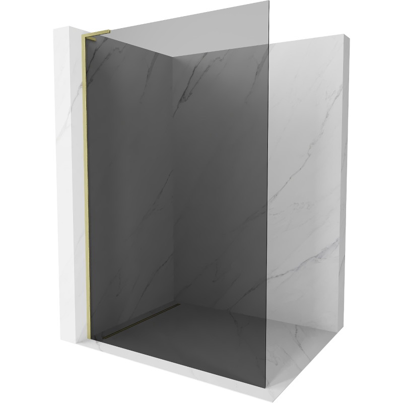 Mexen Kioto L dušisein Walk-in 90 x 200 cm, grafiit, kuldne harjatud - 800-090-103-55-40
