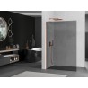 Mexen Kioto L zidna pregrada za tuš Walk-in 70 x 200 cm, grafit, ružičasto zlato - 800-070-103-60-40