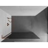 Mexen Kioto L paroi de douche Walk-in 70 x 200 cm, graphite, or rose - 800-070-103-60-40