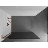 Mexen Kioto L zidna pregrada za tuš Walk-in 70 x 200 cm, grafit, ružičasto zlato - 800-070-103-60-40