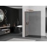 Mexen Kioto L Walk-in Shower Wall 110 x 200 cm, Graphite, Rose Gold - 800-110-103-60-40