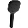 Mexen R-33 alcachofa de ducha de 1 función, negra - 79533-70