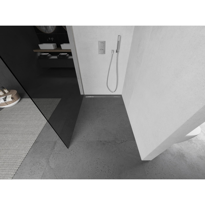 Mexen Kioto L dušisein Walk-in 80 x 200 cm, grafiit, harjatud nikkel - 800-080-103-97-40