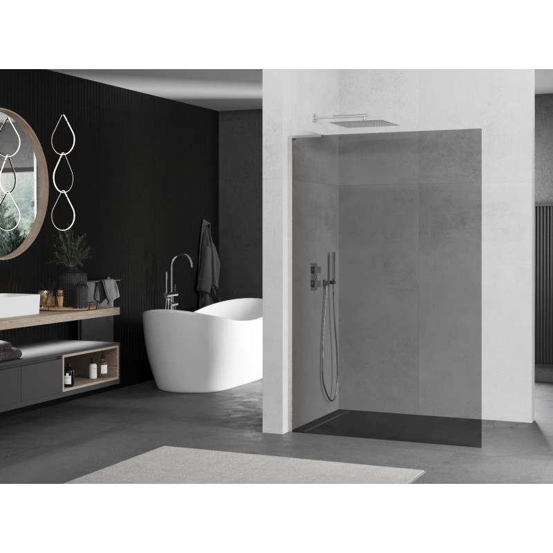 Mexen Kioto L dušisein Walk-in 80 x 200 cm, grafiit, harjatud nikkel - 800-080-103-97-40