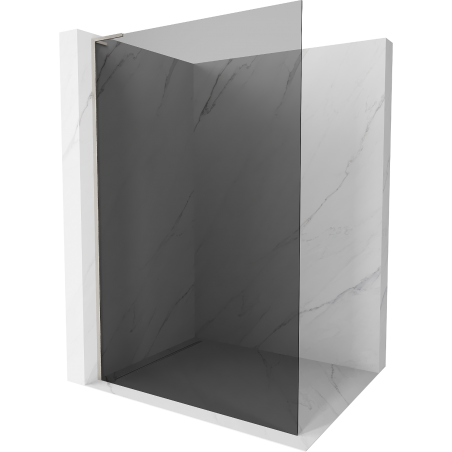 Mexen Kioto L douchewand Walk-in 90 x 200 cm, grafiet, geborsteld nikkel - 800-090-103-97-40