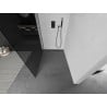 Mexen Kioto L paroi de douche Walk-in 90 x 200 cm, graphite, gris canon brossé - 800-090-103-66-40