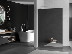 Mexen Kioto L paroi de douche Walk-in 70 x 200 cm, miroir, blanc - 800-070-103-20-50