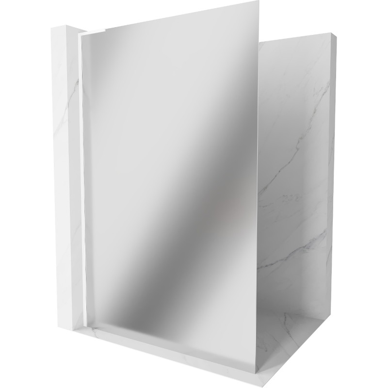 Mexen Kioto L dušisein Walk-in 90 x 200 cm, peegel, valge - 800-090-103-20-50