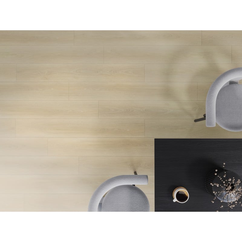 Mexen Charlotte Vinylplatten 1240 x 182 mm SPC 6,5 mm, IXPE Unterlage 1,5 mm, 4 V-Fuge, Eiche - F1055-1240-182-505-4V1-01