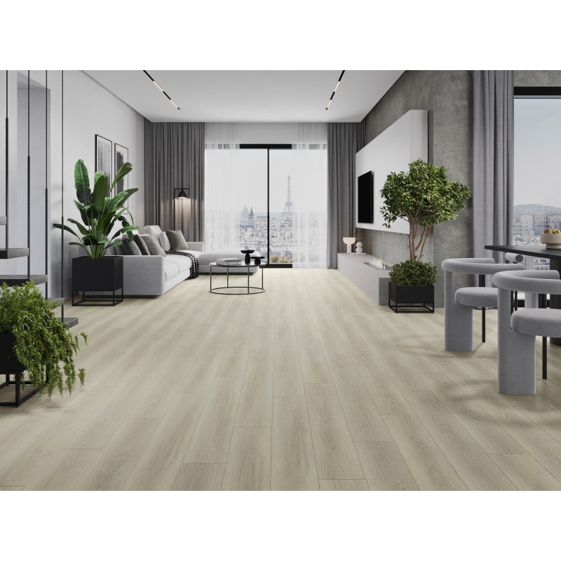 Mexen Concord pannelli vinilici 1240 x 182 mm SPC 6,5 mm, sottofondo IXPE 1,5 mm, 4 V-Fuga, Rovere - F1056-1240-182-505-4V1-01