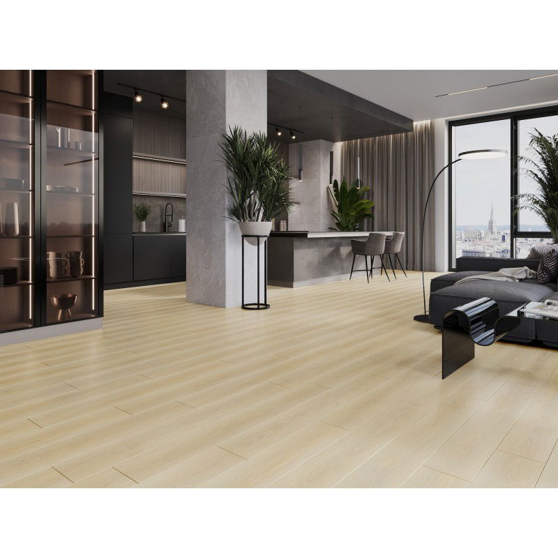 Mexen Kinston vinylpaneler 1240 x 182 mm SPC 6,5 mm, underlag IXPE 1,5 mm, 4 V-fog, Ek - F1057-1240-182-505-4V1-01