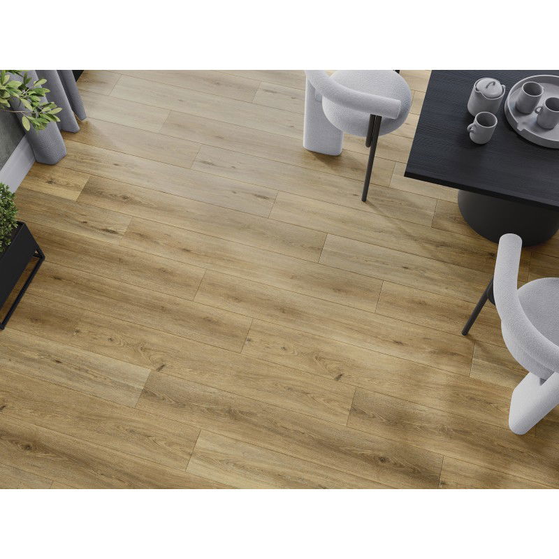 Mexen Sanford vinylpaneler 1240 x 182 mm SPC 6,5 mm, IXPE underlag 1,5 mm, 4 V-fog, Ek - F1059-1240-182-505-4V1-01