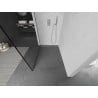Mexen Kioto L Duschwand Walk-in 70 x 200 cm, schwarzer Rahmen, Chrom - 800-070-103-01-70