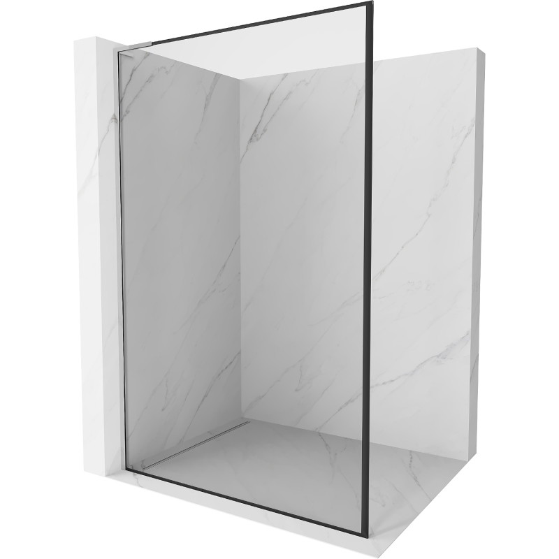 Mexen Kioto L dušisein Walk-in 80 x 200 cm, must raam, kroom - 800-080-103-01-70
