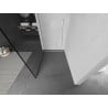 Mexen Kioto L Duschwand Walk-in 50 x 200 cm, schwarzer Rahmen, weiß - 800-050-103-20-70