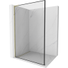 Mexen Kioto L Duschwand Walk-in 110 x 200 cm, schwarzes Muster, gold - 800-110-103-50-70