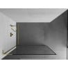 Mexen Kioto L paroi de douche Walk-in 120 x 200 cm, cadre noir, doré - 800-120-103-50-70