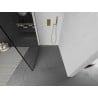 Mexen Kioto L panneau de douche Walk-in 100 x 200 cm, motif noir, doré brossé - 800-100-103-55-70