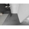Mexen Kioto L paroi de douche Walk-in 80 x 200 cm, grille noire, blanche - 800-080-103-20-77