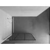 Mexen Kioto L Duschwand Walk-in 100 x 200 cm, schwarzes Muster, weiß - 800-100-103-20-77