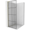 Mexen Kioto L douchewand Walk-in 70 x 200 cm, zwart raster, goud - 800-070-103-50-77