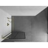 Mexen Kioto L dušisein Walk-in 80 x 200 cm, must ruudustik, kuldne harjatud - 800-080-103-55-77