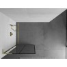 Mexen Kioto L ścianka prysznicowa Walk-in 90 x 200 cm, czarna kratka, złota szczotkowana - 800-090-103-55-77