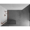 Mexen Kioto L dušisein Walk-in 90 x 200 cm, must ruudustik, harjatud vask - 800-090-103-65-77
