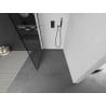Mexen Kioto L ścianka prysznicowa Walk-in 100 x 200 cm, czarna kratka, czarna - 800-100-103-70-77